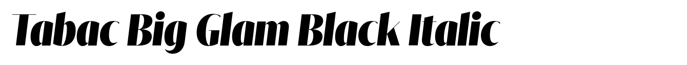 Tabac Big Glam Black Italic